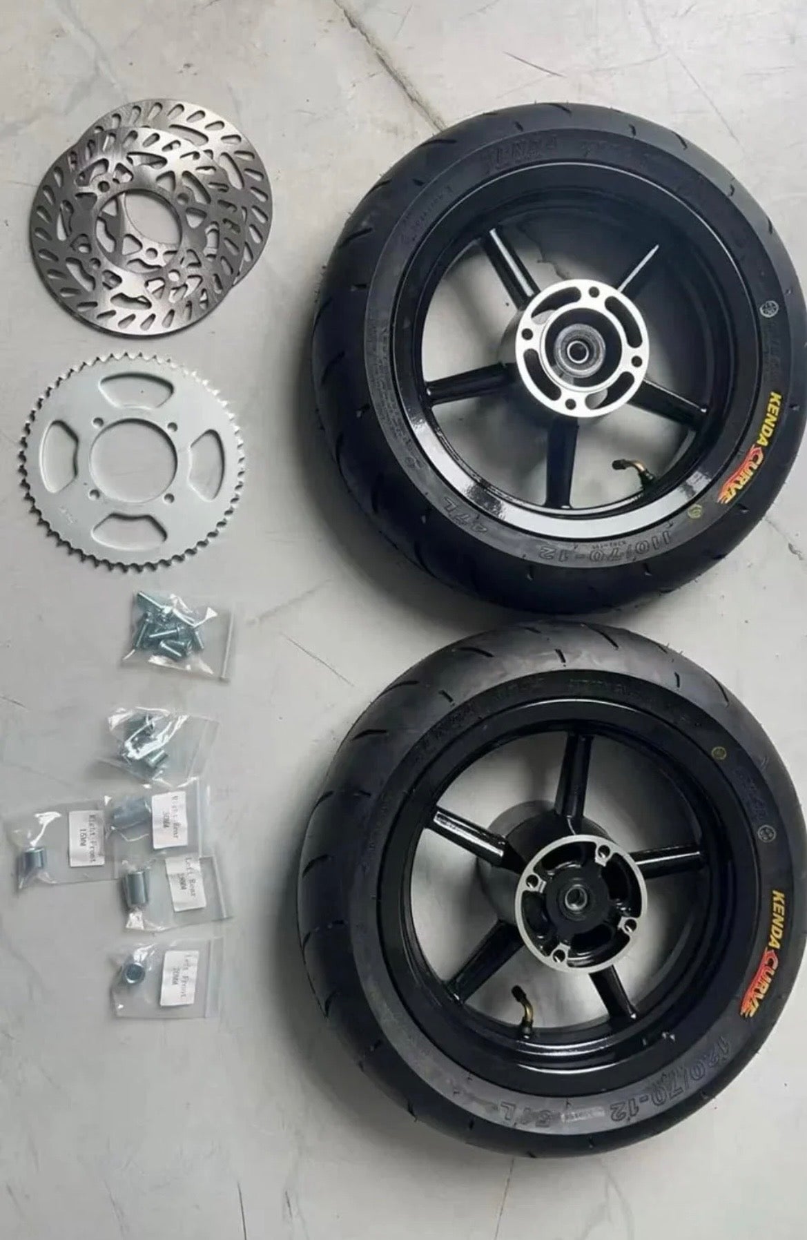 Yozma/Heybike Supermoto Wheel Set