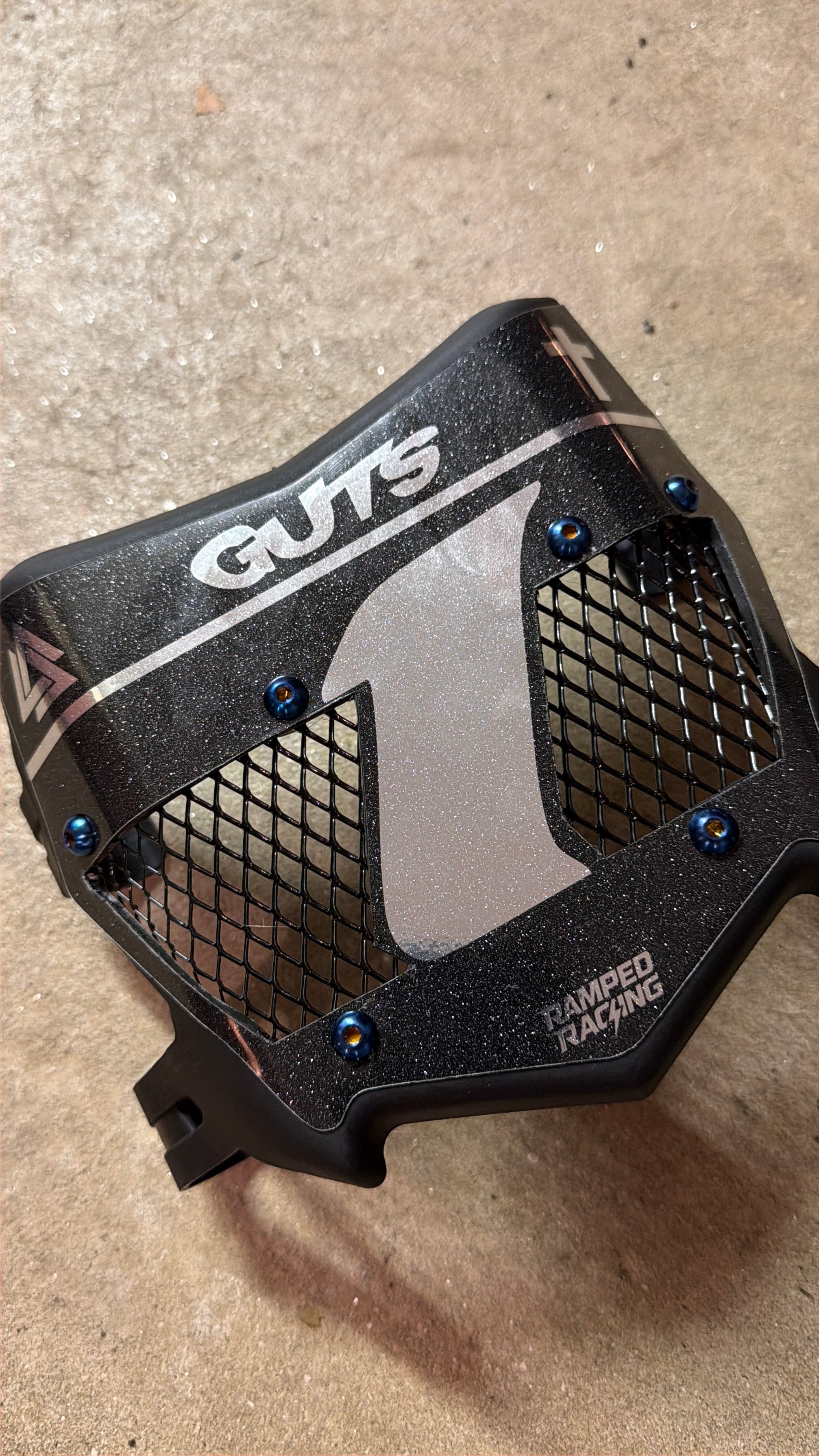 Custom Titanium Vented Plate (Black)