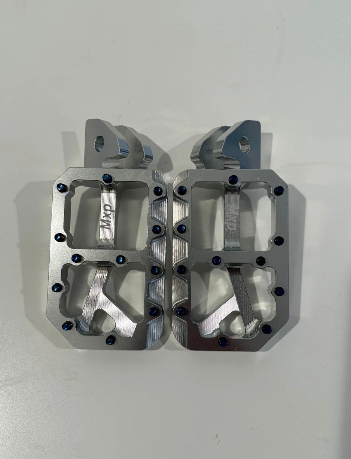 Silver foot pegs