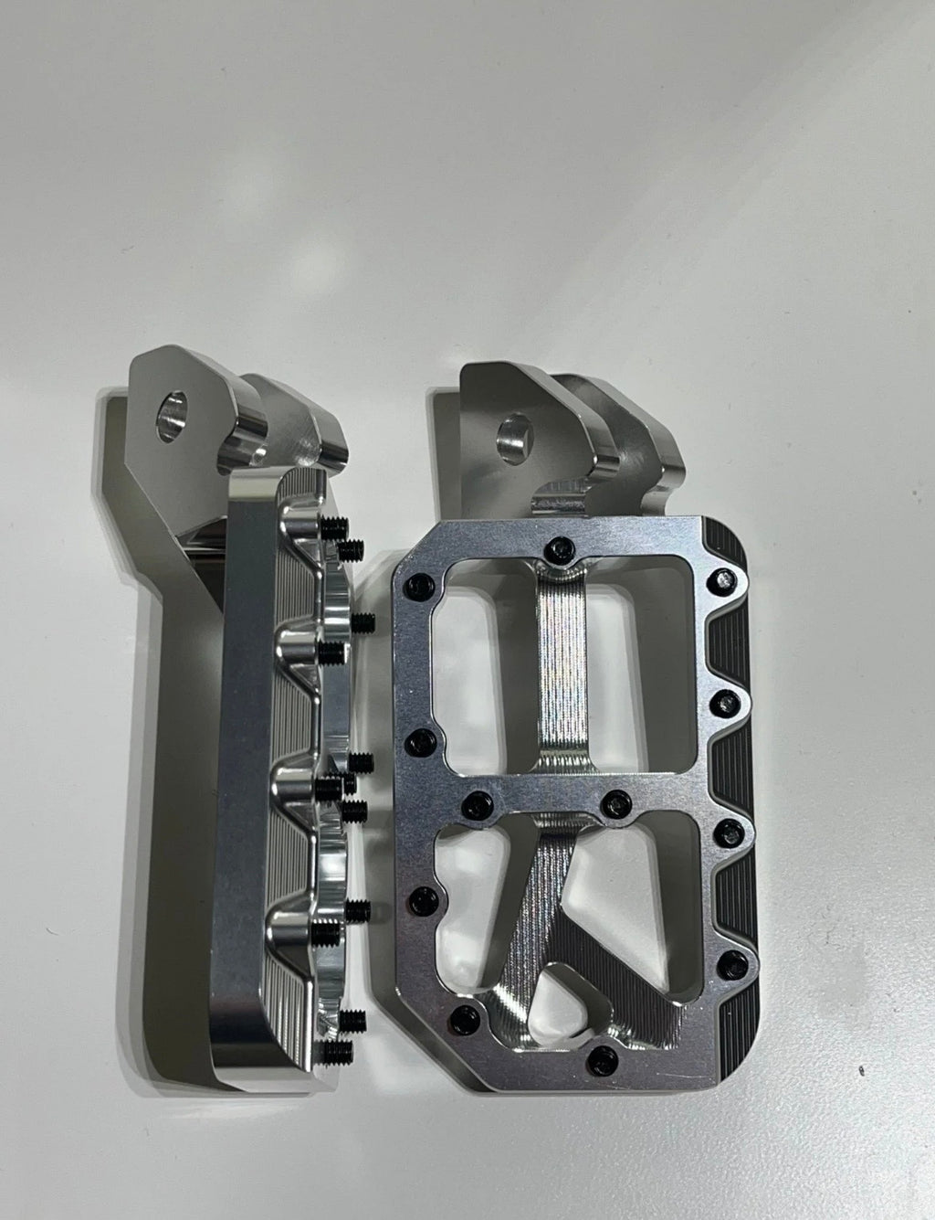 Silver foot pegs