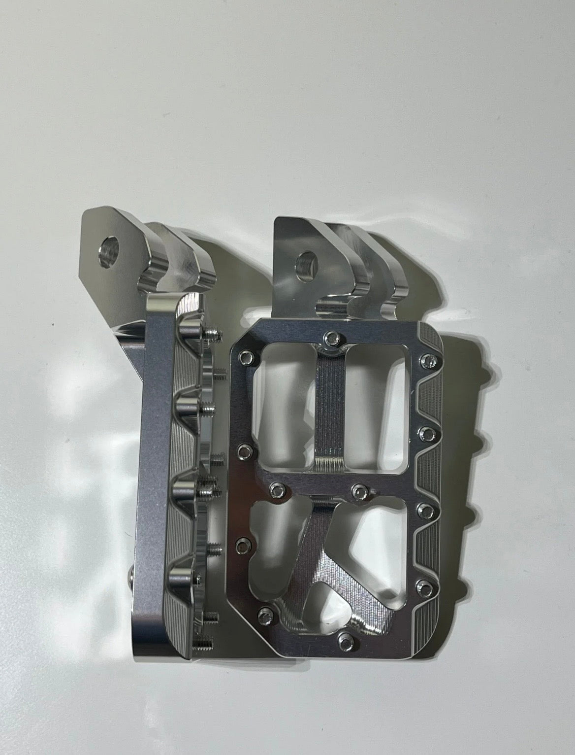 Silver foot pegs
