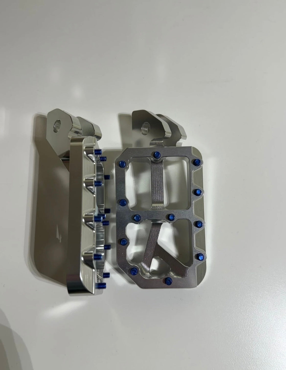Silver foot pegs