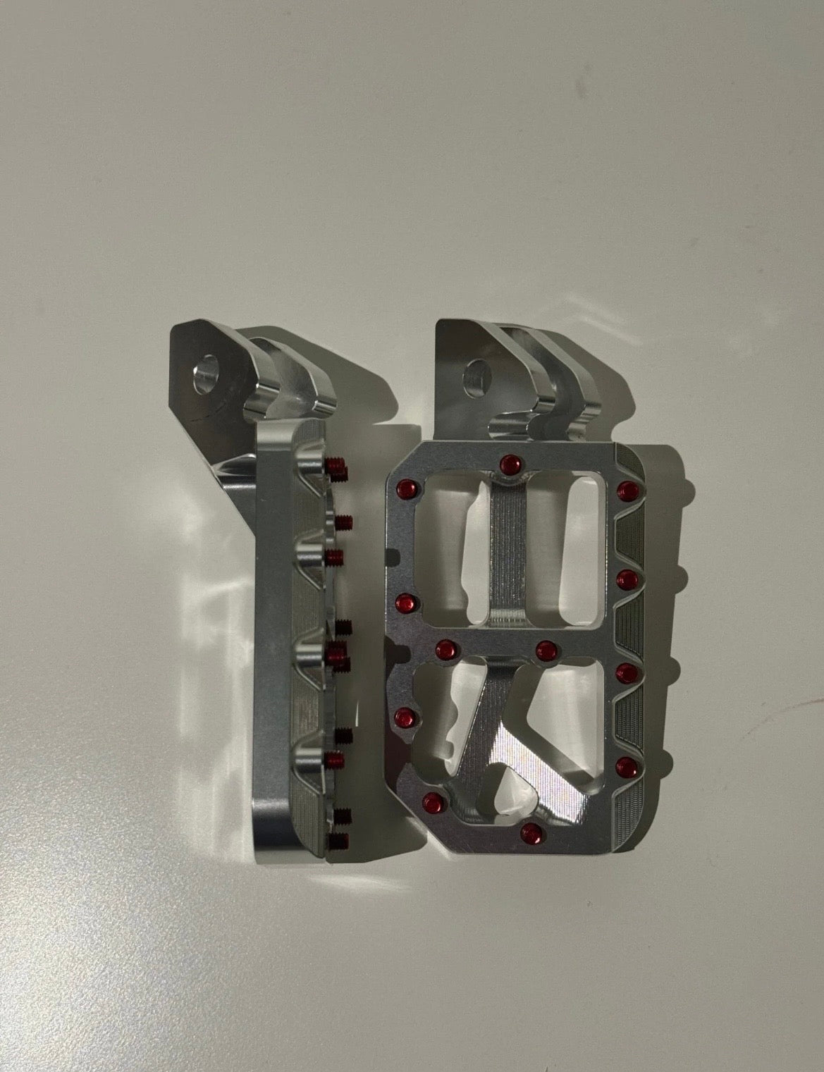 Silver foot pegs